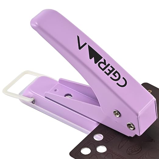 Single Hole Puncher, 1/4" Hole, 50% Labor Savings, Heavy Duty Metal Punch by Cgerma