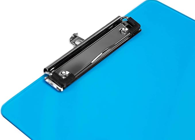 Plastic Clipboards with Low Profile Clip Set of 6-12.5 x 9 Inch Multi Color - Image 7