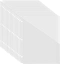 Binditek 50 Pack Transparent Clear Slash File Jacket by Binditek