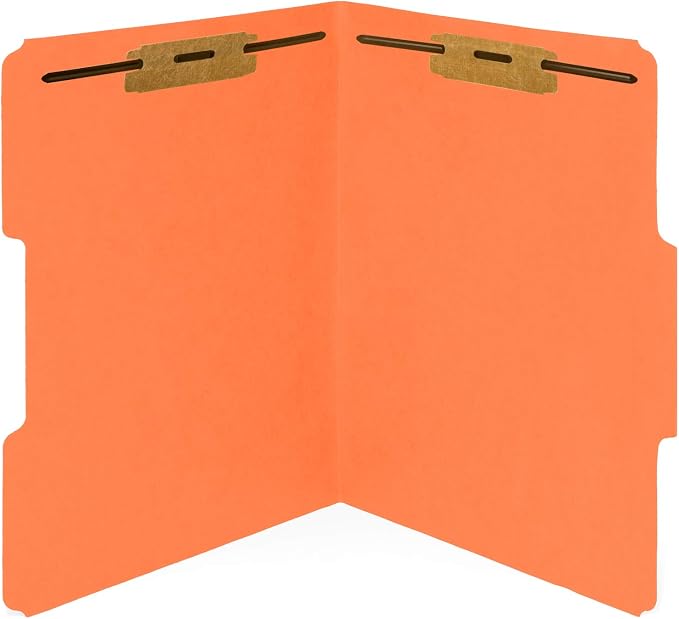 50 Orange Fastener File Folders - Image 5