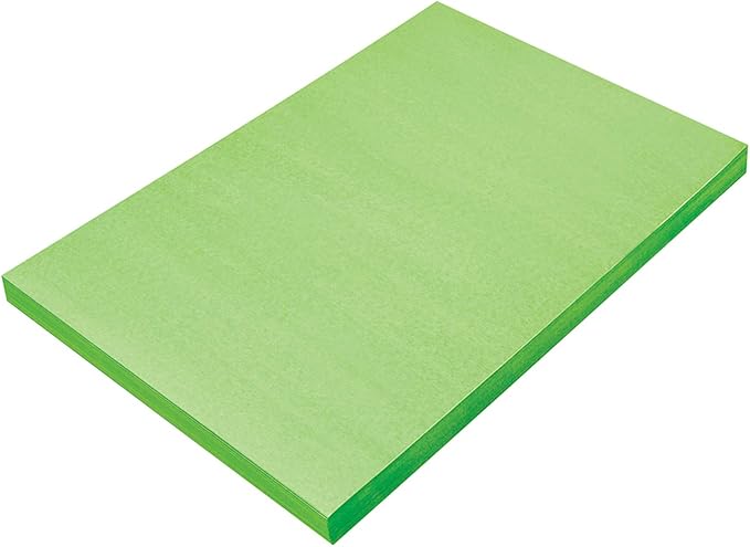 SunWorks Construction Paper, Light Green, 100 Sheets by CreativityStreet%C2%AE