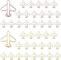 OWLFAVO 40pcs Airplane Shape Paper Clips by OWLFAVO