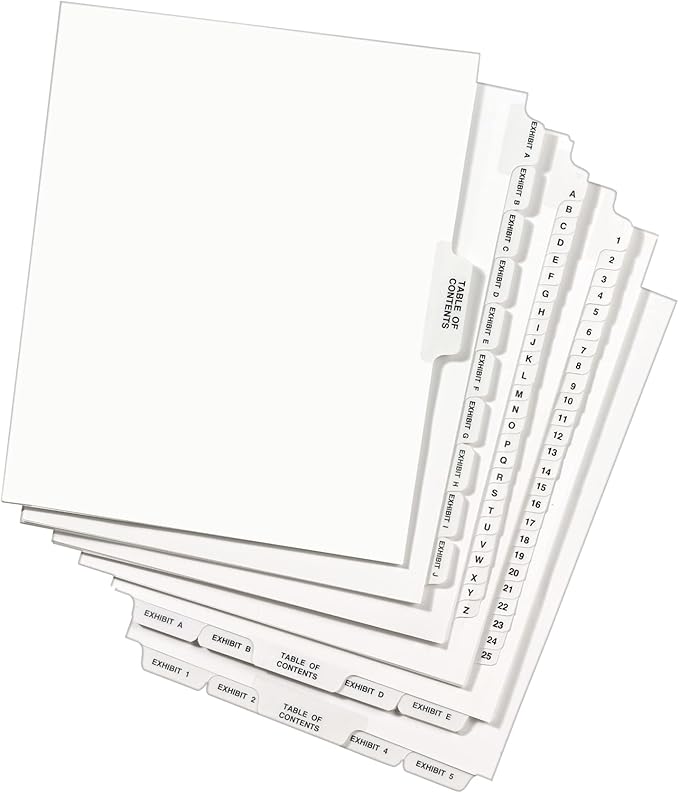 Avery Premium Collated Legal Exhibit Binder Dividers - Image 3