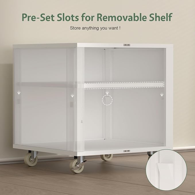 Metal Printer Stand, Rolling Table - Image 6