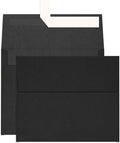 100 Pack Black A2 Envelopes Self Seal, Goefun 120 GSM Printable 4.375 x 5.75 by Goefun