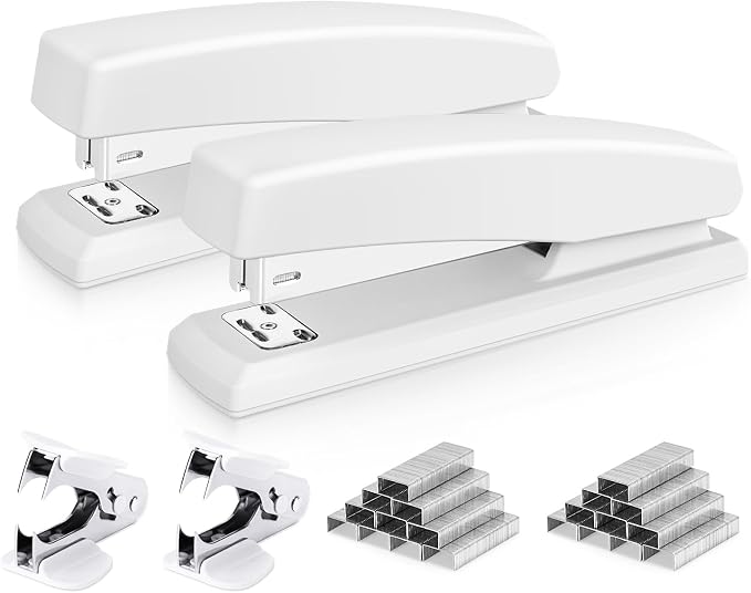 Deli Stapler, Desktop Stapler, 2 Pack, Office Staplers, 25 Sheet Capacity by delioffice