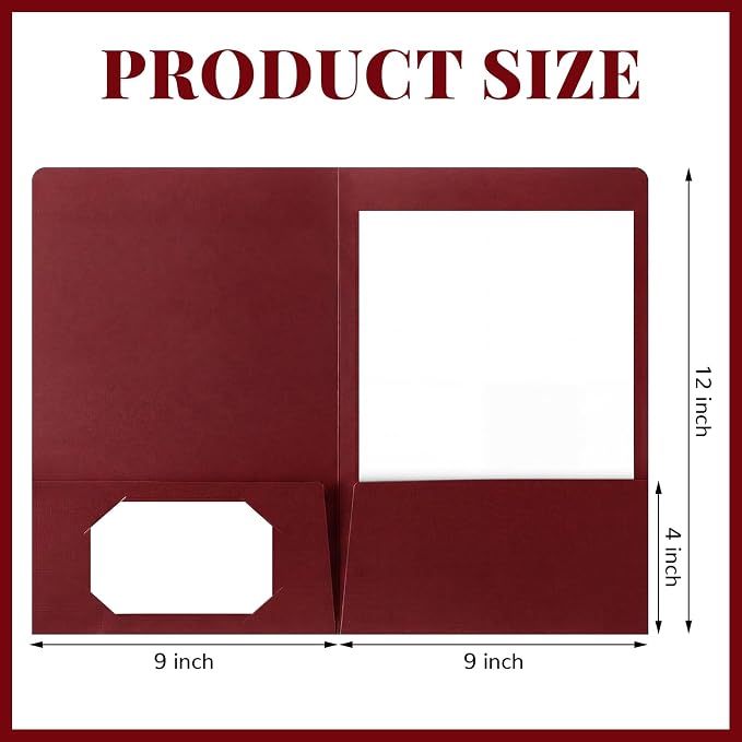 Affrolling 50 Pack 6 x 9 Inch Welcome Pocket Folders Church Visitor Welcome - Image 2