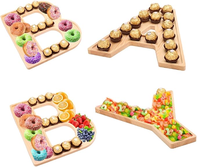 4PCS Charcuterie Letters 12” Fillable Cardboard Letters “Baby” Tray - Image 6