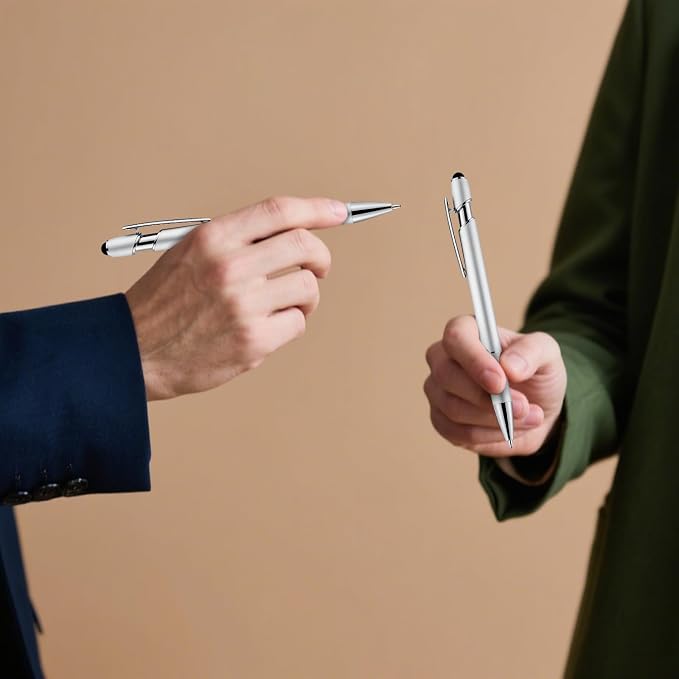LINFANC 12 Pack Silver Ballpoint Pen - Image 4