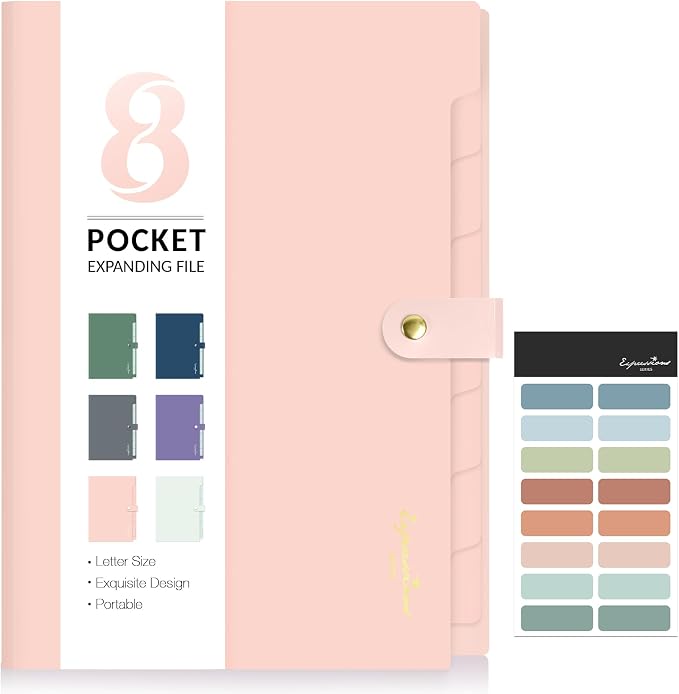 Sooez Elegant Accordion File Organizer by Sooez