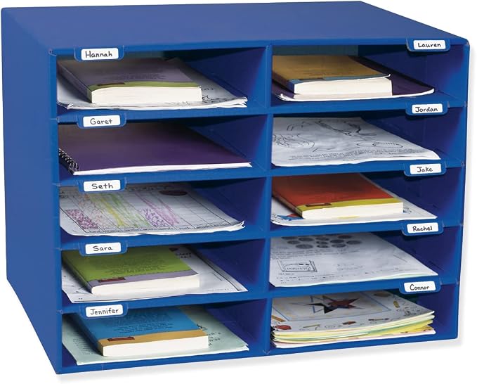 Classroom Keepers Sturdy Cardboard Mailbox, 16-5/8"H x 21" W x 12-7/8"D - Image 2
