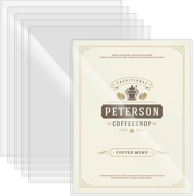 6 Pcs 8.5 x 11'' Rigid Print Protectors by Nufiwra