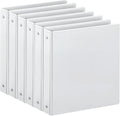 SUIN 1-inch 3 Ring Binder with 2 Pockets, PVC Free, and School, 6 Pack by SuinOffice