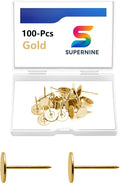 100pcs Industrial Hardware Thumb Tacks, 7/16 Inch Heavy Duty Flat Head Push Pins by Supernine