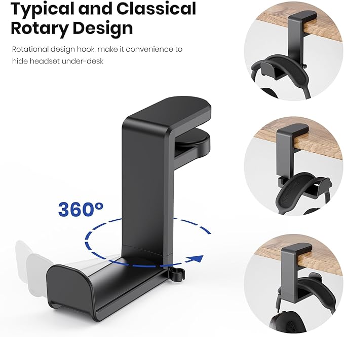 EURPMASK Rotating Headphone Stand - Image 5