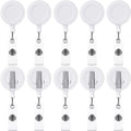 Zonon 50 Pcs Retractable Badge Holder Reels by Zonon