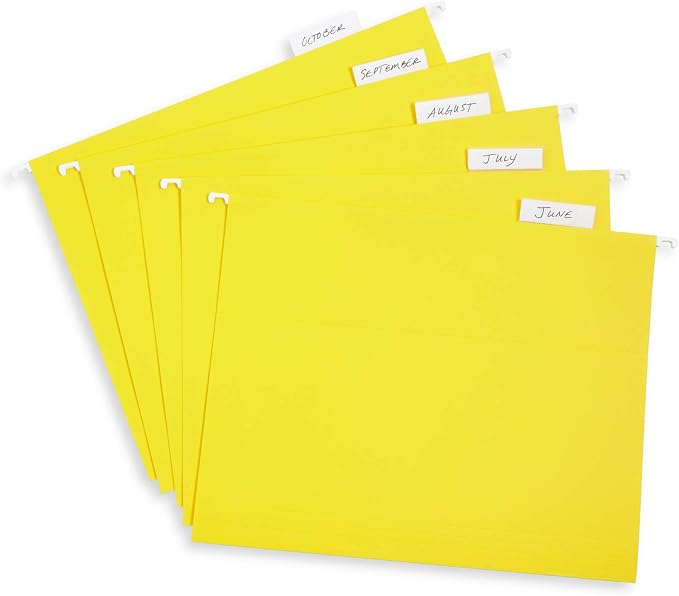 Hanging File Folders, Letter Size, Reinforced, 25 Pack | 25 Reinforced Hanging - Image 6