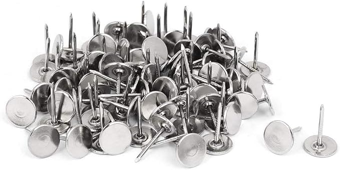 200Pcs Flat Head Upholstery Tacks Home Furniture Decor Tack Upholstery Nails by SSYDIEN