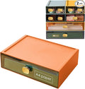 Large Desk Drawer Organizer 13"x9"x3.3" Stackable Desktop Storage Organizer by DETEIN