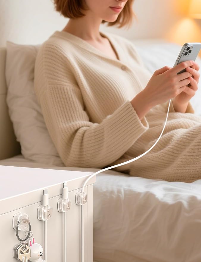 Cable Clips, Transparent Clear - Image 6