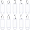 Uniclife 10 Pieces Key Tags 2 Inch Soft Plastic Key Chain Tags by UnicLife