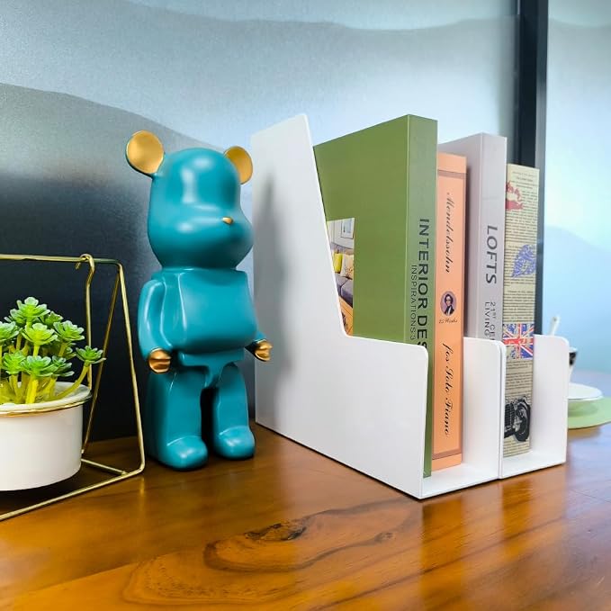 Vertical File Holder, Plastic Document and Magazine Organizer - Image 7
