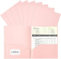 Aegero Plastic Folders with Pockets, Durable Heavy Duty File Folders with by Unknown