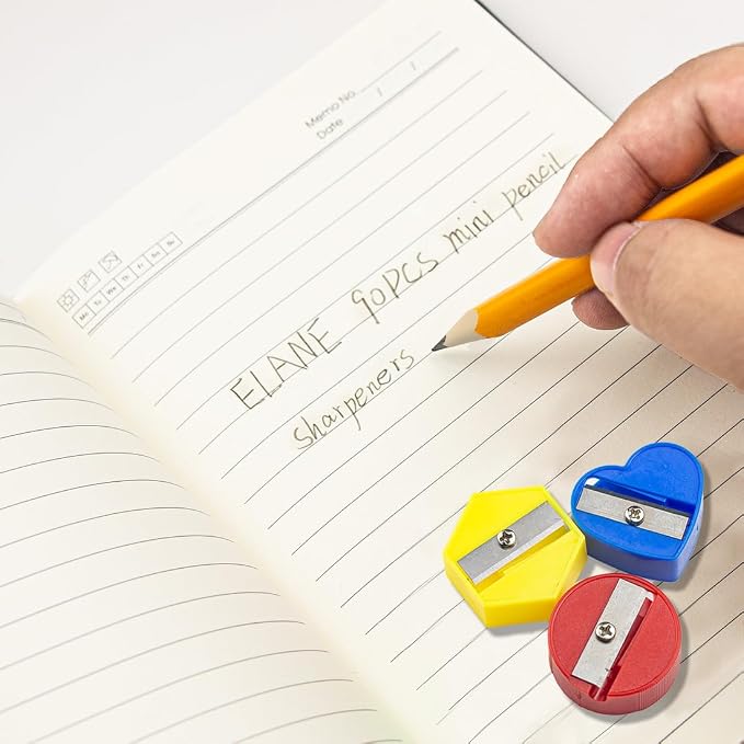 ELANE 90 Pcs Bulk Pencil Sharpeners, Manual Handheld Sharpeners - Image 4