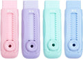 M&G 4 Pcs Cute Erasers for Kids Sliding Retractable Pencil Erasers, Push Pull by MG
