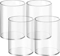 Mototo 4 Pieces Clear Acrylic Pen Holder Round Acrylic Pencil Cup Clear Makeup by MOTOTO