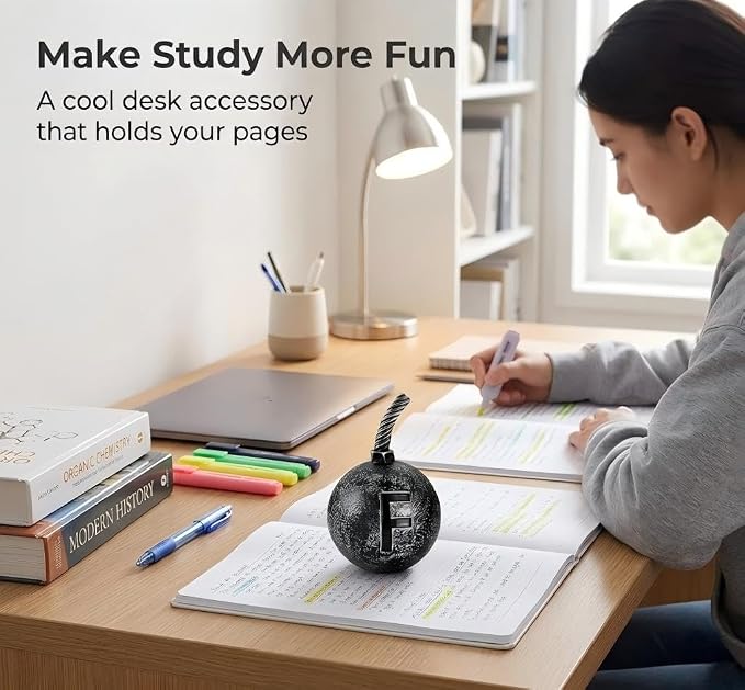 Initial Bomb Paperweight Humor Decor, Office Gift - Image 6