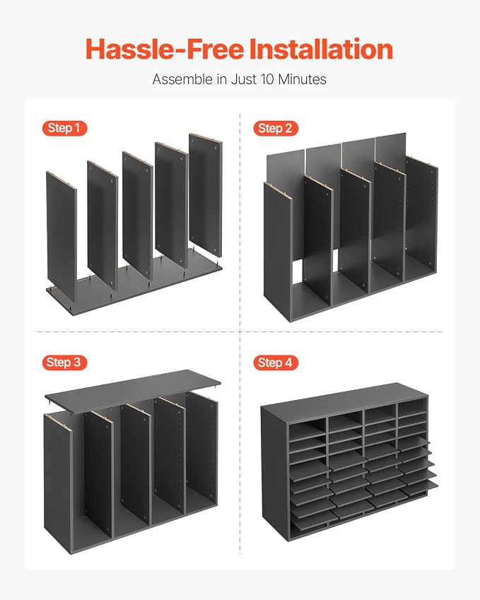 VEVOR Literature Organizer, 36 Compartments Office Mailbox - Image 9