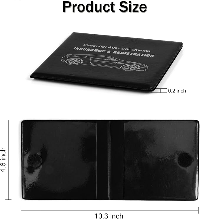 UYYE Car Registration and Insurance Card Holder, Vehicle Glove Box Car Organizer - Image 2