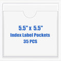 Origin-Joy 35 PCS Self Adhesive Index Card Pockets by Origin-Joy