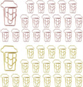 OWLFAVO 40pcs Coffee Cup Shape Paper Clips by OWLFAVO