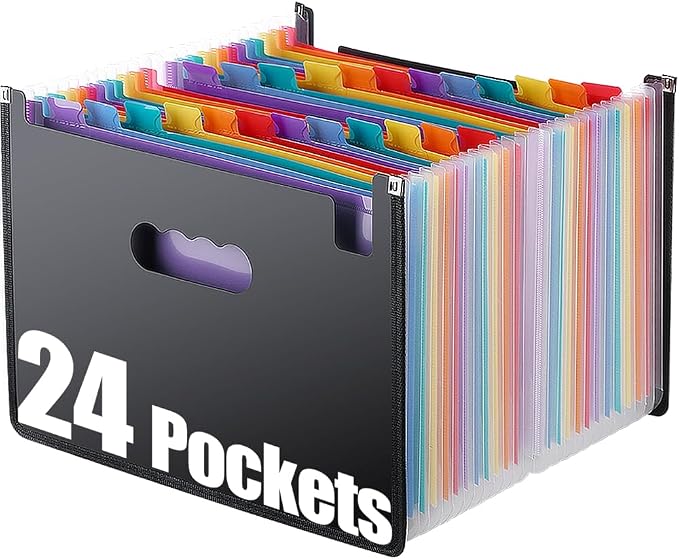 TriMagic Accordian File Folder Organizer, 24 Pockets Alphabetical Expanding by TriMagic