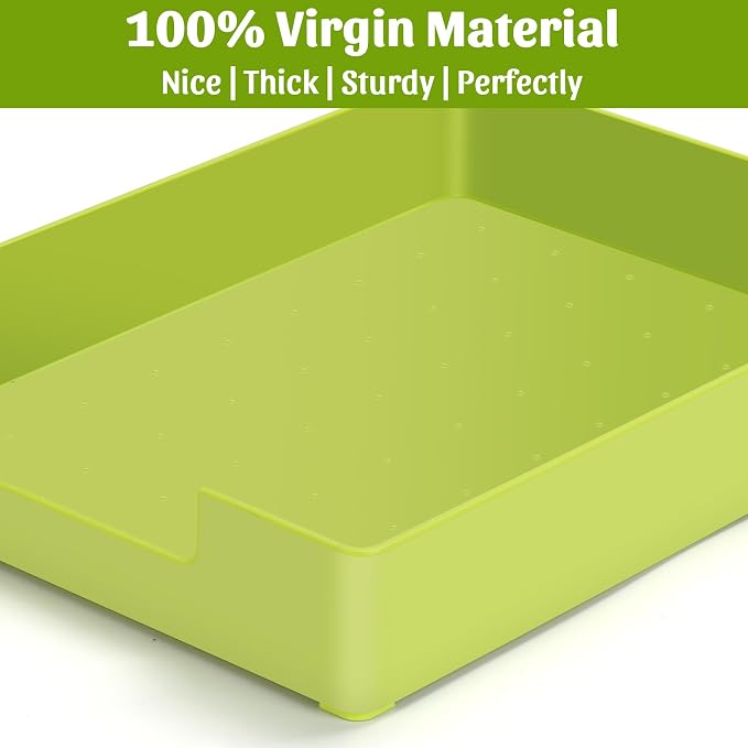 Letter-Size Tray Desk Letter Tray Paper Tray, Sturdy Heavy-Duty Plastic Printer - Image 7