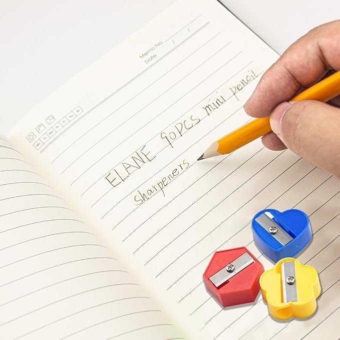 ELANE 90 Pcs Mini Pencil Sharpener, Manual Pencil Sharpeners Bulk Pencil - Image 4