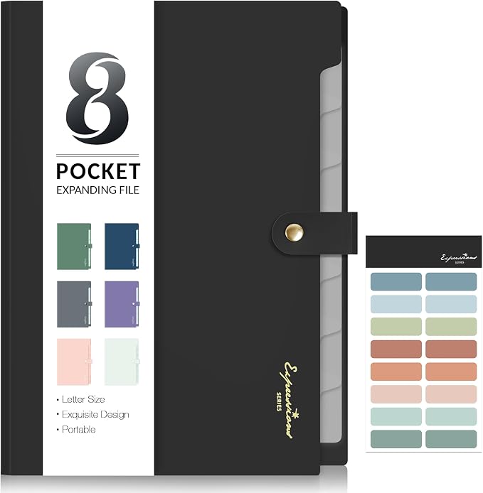 Sooez Elegant Accordion File Organizer by Sooez