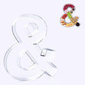 11" Acrylic Letter Charcuterie Box, Reusable Fillable Alphabet Number Shaped by RUFHVTY