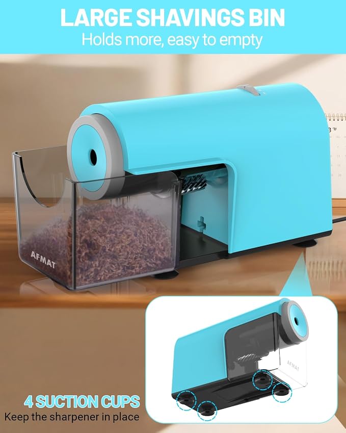 AFMAT Electric Pencil Sharpener, Fully Automatic Pencil Sharpener - Image 7