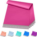 Metronic Poly Mailers 12x15.5 100 Pack Pink, Medium Size Shipping Bags by METRONIC