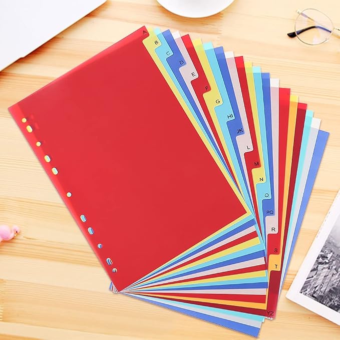 21-Tab A-Z Alphabet Binder Dividers - Image 7