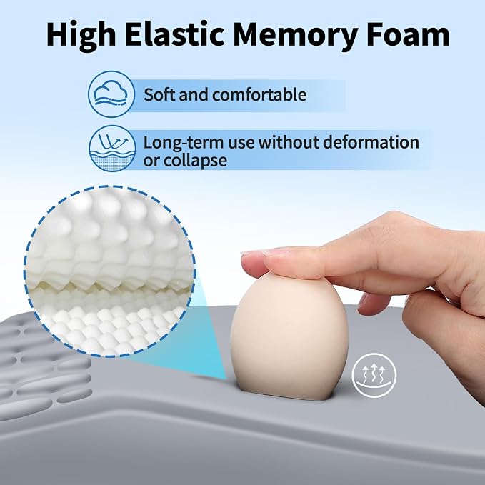 YIWEI Ergonomic Mouse Pad with Wrist Rest - Image 3
