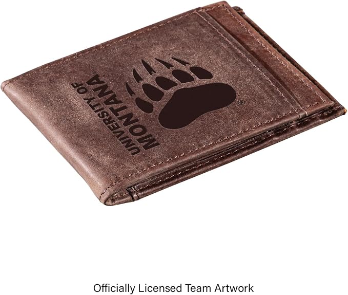 Team Sports America NCAA University of Montana Front Pocket Slim Wallet - Image 2
