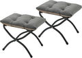 15" Folding Ottoman, Foldable Footrest Stool, Small Foot Stool by MordchilHF