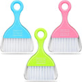 Chengu 3 Pack Mini Dustpan and Brush Set Colorful Small Broom and Dustpan Set by CHENGU