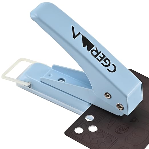 Single Hole Puncher, 1/4" Hole, 50% Labor Savings, Heavy Duty Metal Punch by Cgerma
