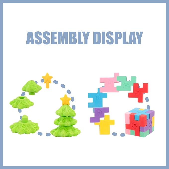 240pcs 3D Cute Kids Erasers, Random Desktop Pet Toys Gifts, Classroom Rewards - Image 3