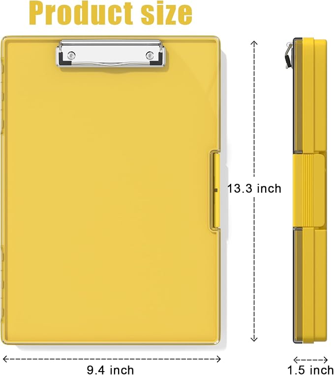 Hongri Clipboard with Storage, Heavy Duty with Dual Compartment, Smooth Writing - Image 2